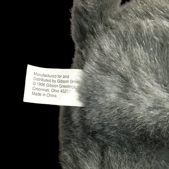 Gibson Greetings Elephant Plush Republican Election Vintage 1996 Gray Souvenir - Picture 7 of 9